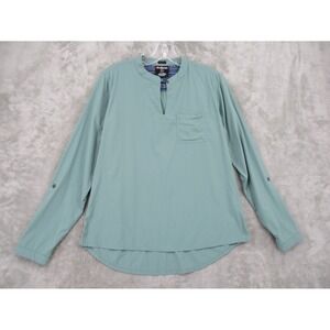 Sherpa Adventure Gear Shirt Womens Small Petite UPF 50+ Outdoor Athleisure Green